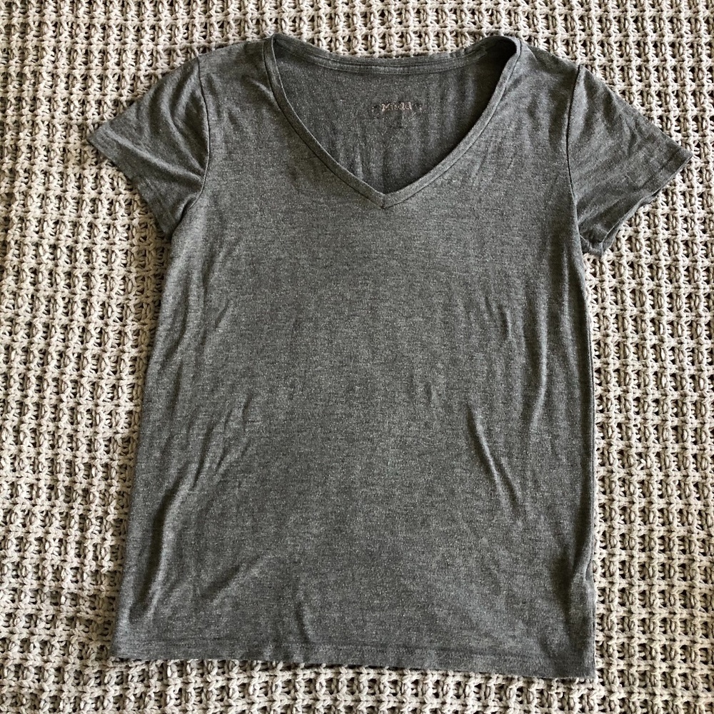 Gray V-Neck